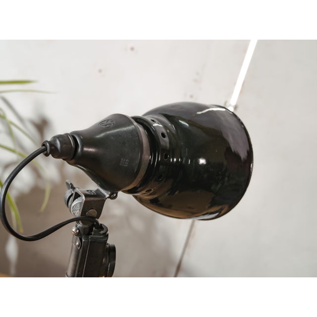 Vintage German Bauhaus Task Desk Lamp with Enamel Shade from Rademacher, 1920s For Sale - Image 17 of 18