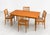 Brown Set of 4 Danish Modern Teak Dining Chairs| Mid Century Scandinavian Chairs, 1960s For Sale - Image 8 of 14