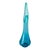 Glass Vintage Mid Century Modern MCM Swung Glass Vase, Turquoise Peacock Blue, 24" Le Smith For Sale - Image 7 of 12