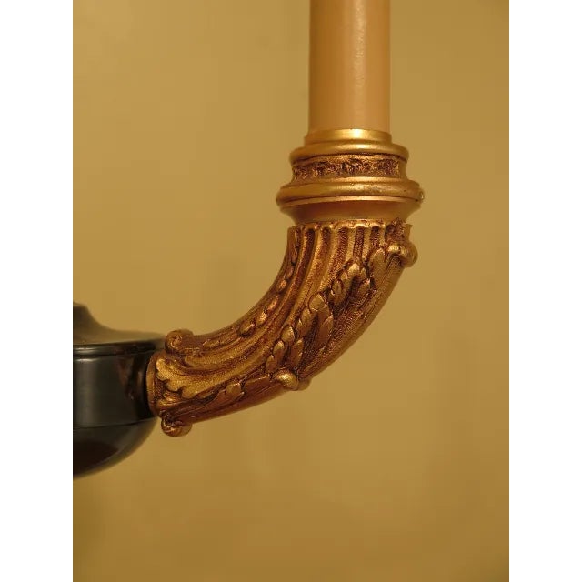 Traditional 1990s Regency Style Brass Table Lamp For Sale - Image 3 of 12