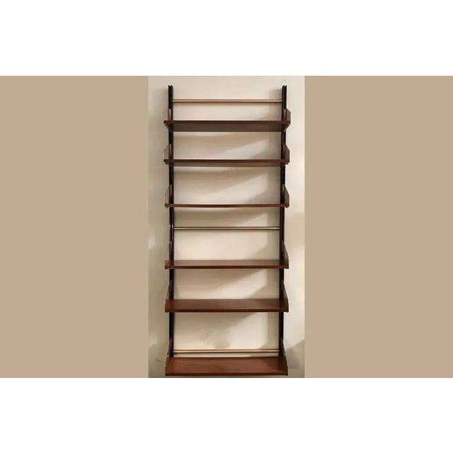 Black Italian Bookcase with Adjustable Shelves from Feal, 1960s For Sale - Image 8 of 8