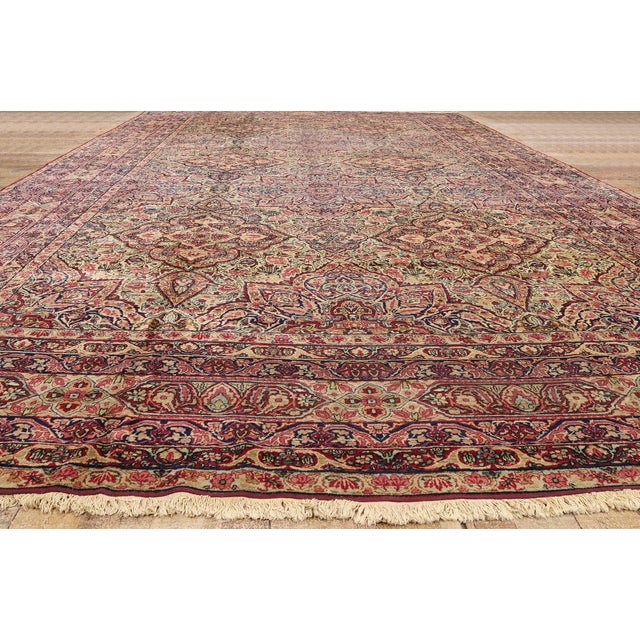 Signed Late 19th Century Persian Kermanshah Rug, 12'09 X 22'01 For Sale - Image 10 of 11