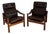 Danish Lounge Chairs in Teak and Leather by Ebbe Gehl & Søren Nissen, 1970s, Set of 2 For Sale