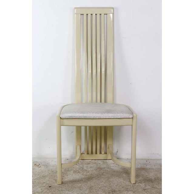 Mid 20th Century Modern Italian Pale Beige Dining Chairs Set of 8