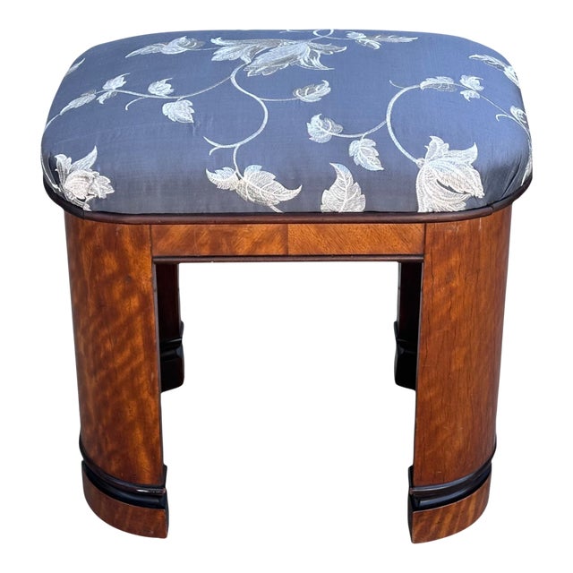 Antique Art Deco Vanity Stool Bench Stool For Sale