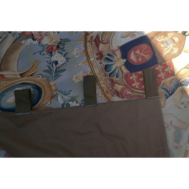 Beige A Classical Style Tapestry For Sale - Image 8 of 9