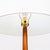 Brown Restored 1960s Mid Century Modern Floor Lamp With Teardrop Base and Built-in Side Table For Sale - Image 8 of 15