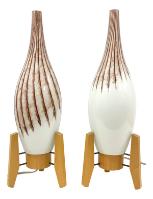 Mid-Century Czechoslovak Table Lamps, 1960s, Set of 2