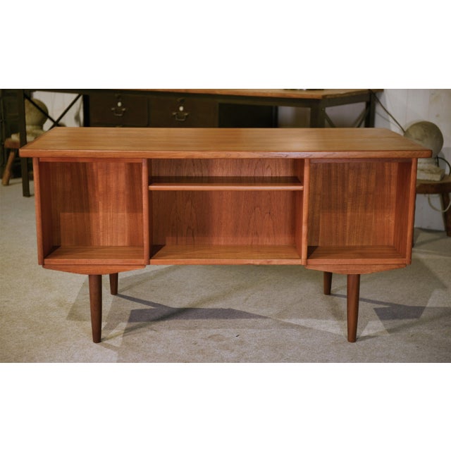 Scandinavian Teak Desk from Samcom, Denmark, 1960s For Sale - Image 11 of 16
