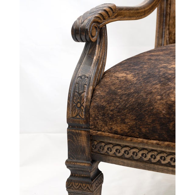 Beautiful Montana Hair on Hyde Lounge Chair. This chair is custom made by Mavrikis Design.