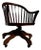 Late 20th Century Windsor Style Swivel Adjustable Height office Chair For Sale