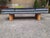 Mid-Century Modern Bench in Electric Grey Velvet with Conical Wooden Legs, 1990s For Sale - Image 3 of 12