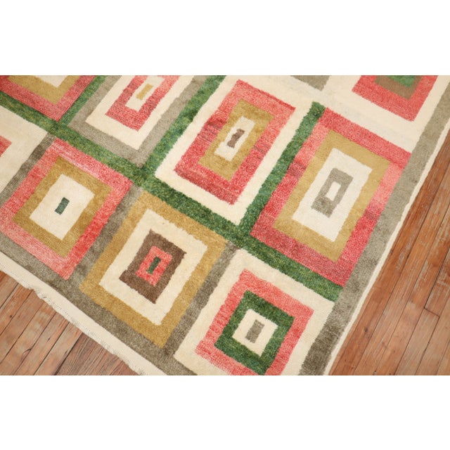 Contemporary Turkish Tulu Room Size Rug - 8'6" x 10'8" For Sale - Image 18 of 18