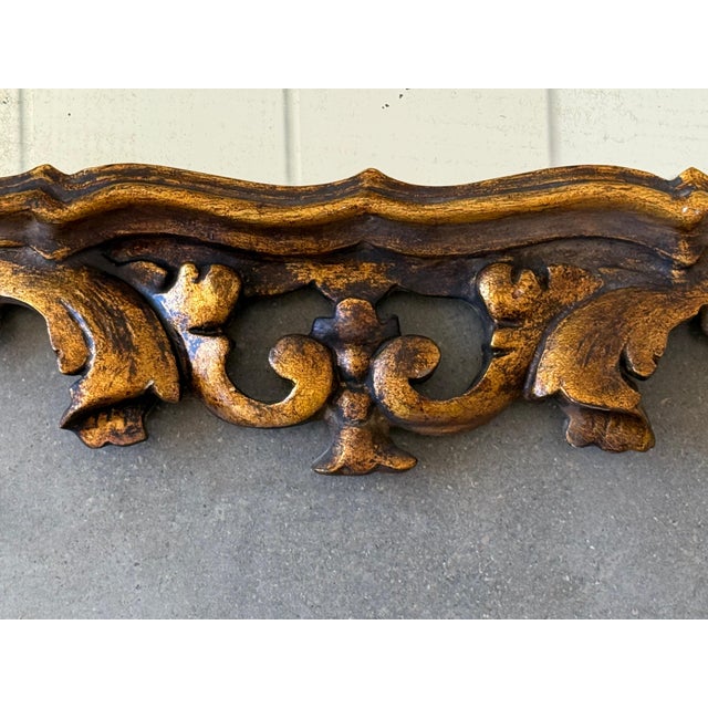 Spanish 20th Baroque Style Carved Walnut Ormolu Gilded Mirror For Sale - Image 14 of 18