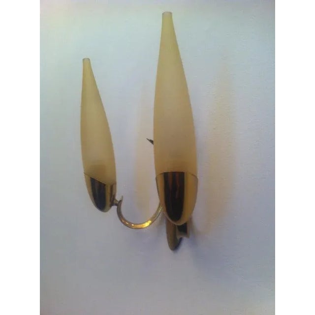 Metal Pair of "High Style" Austrian, 1970s Sconces For Sale - Image 7 of 11