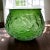 Mid-Century Modern Green Crinkle Glass Vase For Sale - Image 3 of 11