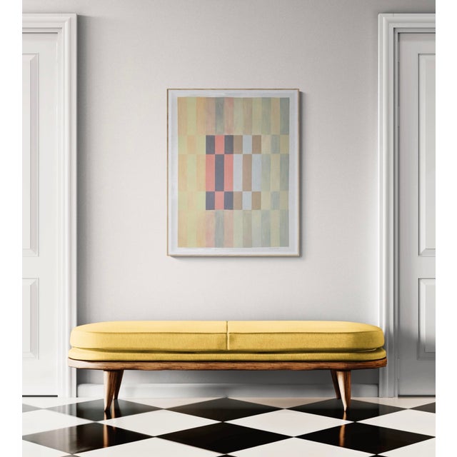 Contemporary Mixed Media Grid Painting For Sale - Image 3 of 3