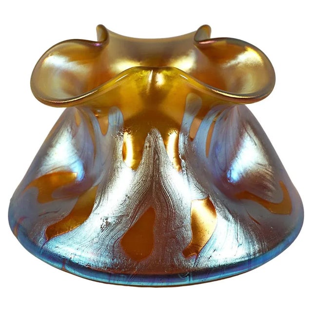 Art Nouveau Glass & Bronze Vase from Loetz, Former Austria-Hungary, 1900s For Sale - Image 9 of 9