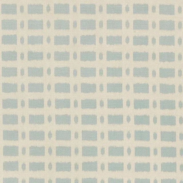 Townline Road is a handsome, graphic pattern with a loose, painterly quality. Woven in England, the natural linen ground...