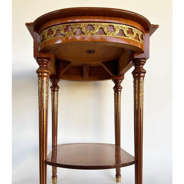 1990s Italian Inlaid Side Tables With Bronze Mounts by Marconi Arte, Pair For Sale - Image 9 of 18