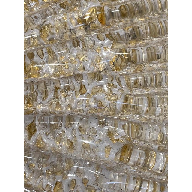 1990s Ceiling Light with Gold Inclusion in the style of Borovier & Toso, 1990 For Sale - Image 5 of 9