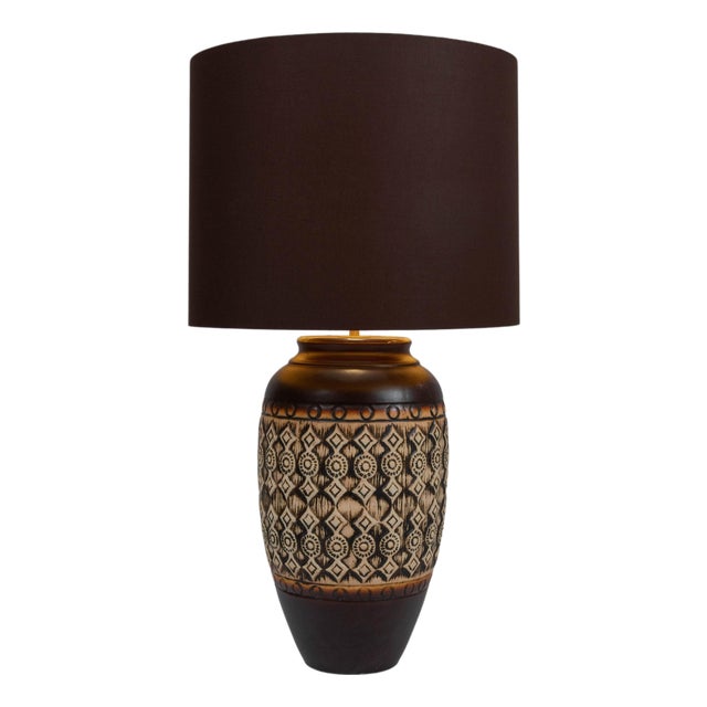 20th Century German Ceramic Table Lamp For Sale