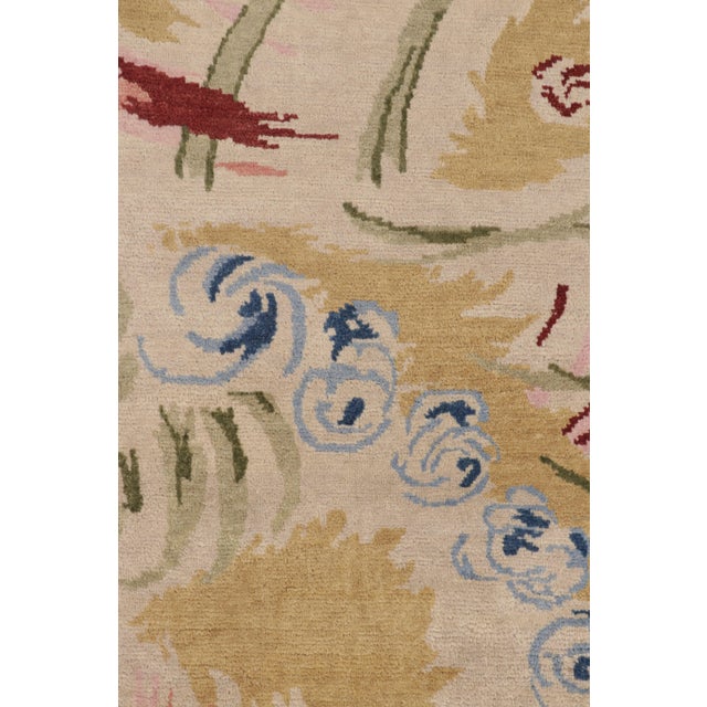 Contemporary French Art Deco Style Polychromatic Wool Rug, by Rug & Kilim, India For Sale In New York - Image 6 of 10