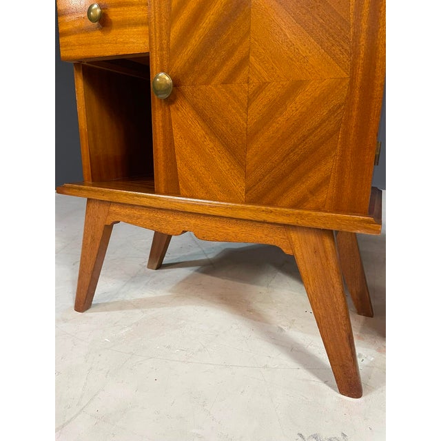 Mid-Century Modern Wooden Nightstands, 1940s, Set of 2 For Sale - Image 13 of 15