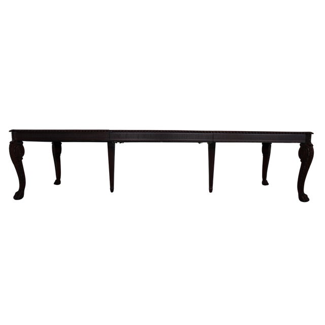 Brown Maitland Smith Chippendale Extension Dining Table For Sale - Image 8 of 17
