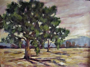 Sandra Phipps MacDiarmid, Oak Tress #1, Circa 1990