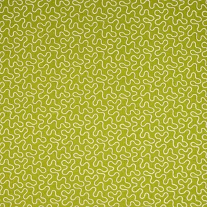 Schumacher Meander Embroidery Fabric in Leaf