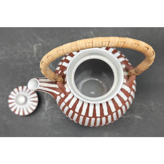 Ceramic Vintage Edith Nielsen Ceramic Tea Pot For Sale - Image 7 of 10