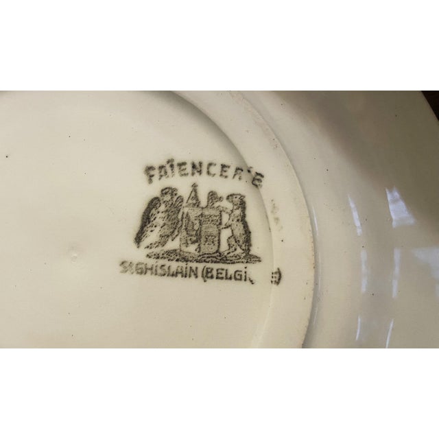 Large Belgian Art Deco Style Ceramic Dinner Service from Company St-Ghislain, 1920s, Set of 34 For Sale - Image 9 of 18