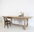 Large Spanish country-style dining table in solid oak. First half of the 20th century. Stripped of its old dark finish,...