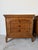 1970s 1970s Mid-Century Burl Wood Three-Drawer Nightstands – Pair For Sale - Image 5 of 13