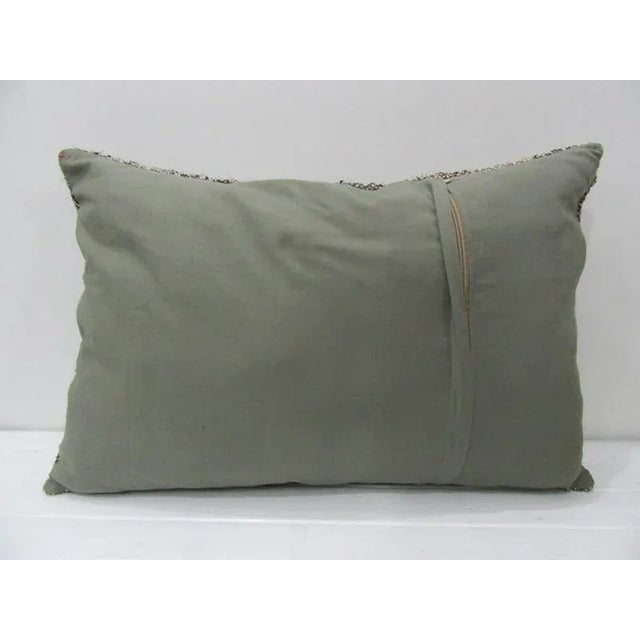 Contemporary Turkish Gray Kilim Pillow For Sale - Image 3 of 4