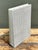White Vintage Grid Pattern Ceramic Vase For Sale - Image 8 of 12