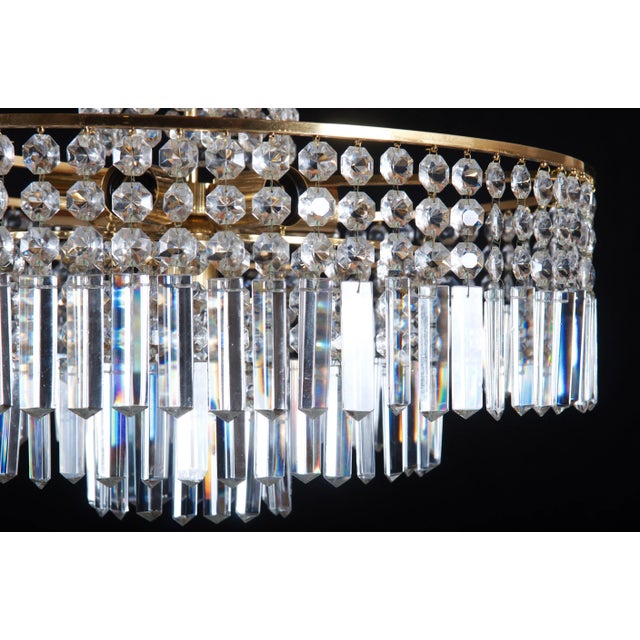 Vintage Cut Crystal Chandelier from Bakalowits & Söhne For Sale - Image 9 of 13