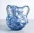 Blue 3-Handled Majolica Vase by Alba Docilia for Albissola For Sale - Image 8 of 18