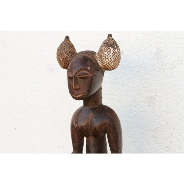 African Antique African Female Ancestor Sculpture For Sale - Image 3 of 8