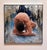 Exhale by Brian O'Neill | Oil on panel with White Gold & Silver Leaf of a figure in a crouched pose For Sale - Image 4 of 5