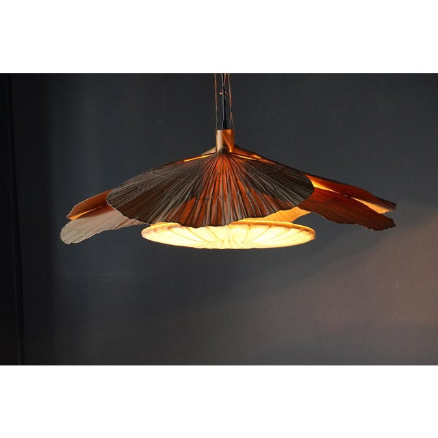 Hana II Chandelier Uchiwa Series by Ingo Maurer for Design M, Germany, 1970s For Sale - Image 12 of 14