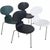 Set of four Arne Jacobsen Ant chairs with a firm back and chrome legs. The chairs are from the 1970s but have been...