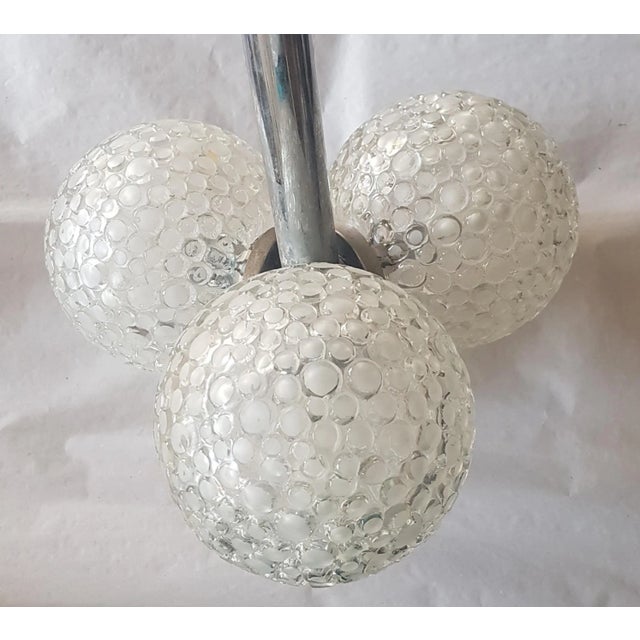 Vintage Bubble Ceiling Lamp with 3 Glass Balls from Essig Richard, in Very Good conditions. Designed 1970 to 1979 This...