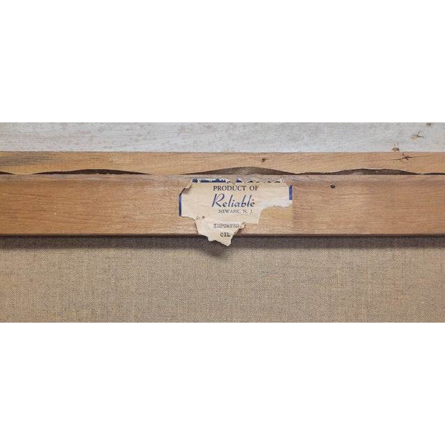 Find large Seascape oil painting signed measuring 55 in wide by 30 in tall framed in great condition. Dating back to the...