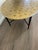 1950s 1950s Mid Century Oval Kittinger Style Coffee Table Faux Bamboo Tapered Legs Incised Leafs Design on Top For Sale - Image 5 of 12