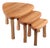 Light Oak Nesting Tables attributed to Charlotte Perriand, 1960s, Set of 3 For Sale