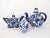 Late 20th Century Vintage Chinese Blue & White Porcelain Tea Pot Set & Ornamental Egg Paperweight - 3 Pieces For Sale - Image 5 of 8