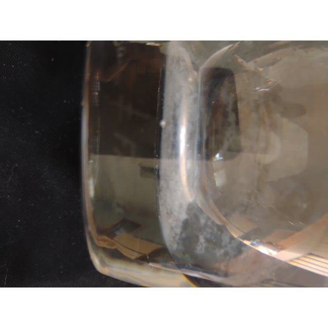 Glass Vintage Daum Crystal Vase/ Ice Bucket For Sale - Image 7 of 8