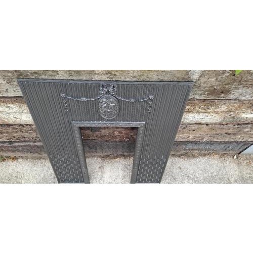 Antique Cast Iron Georgian Fireplace Insert For Sale - Image 4 of 17